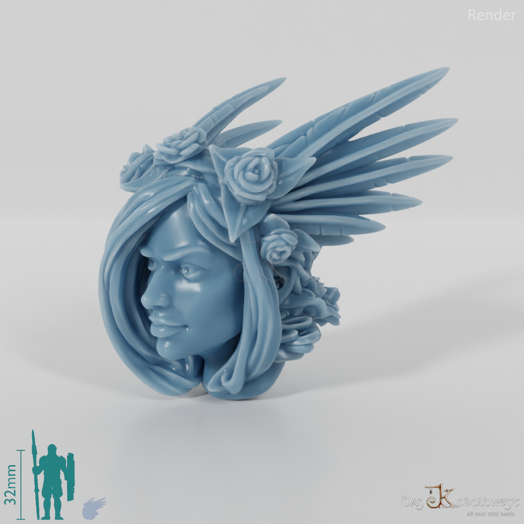 Woman's head - tiara