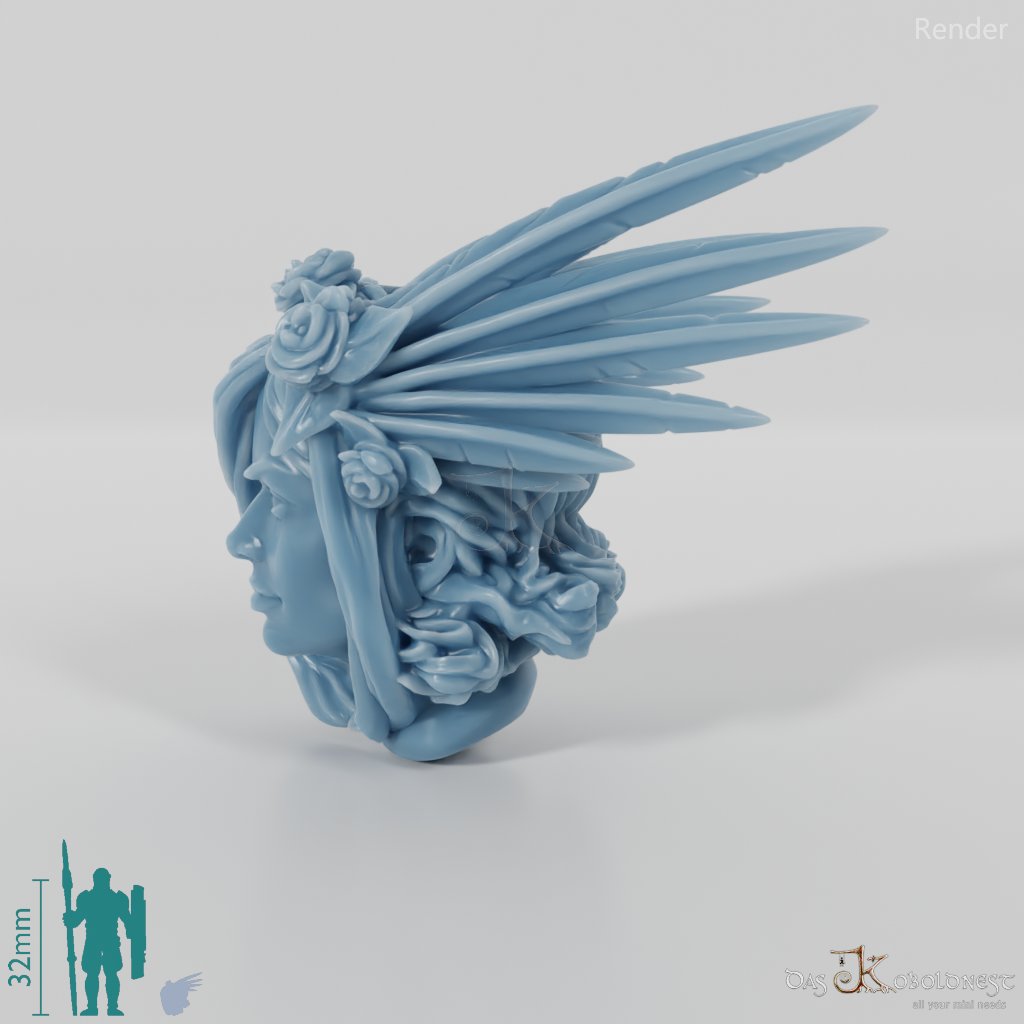 Woman's head - tiara