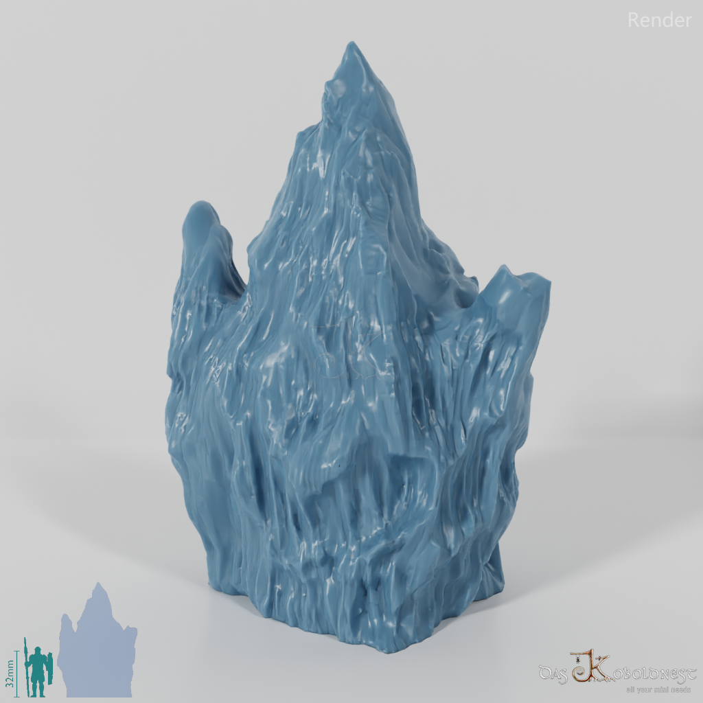 Ornate ice formation