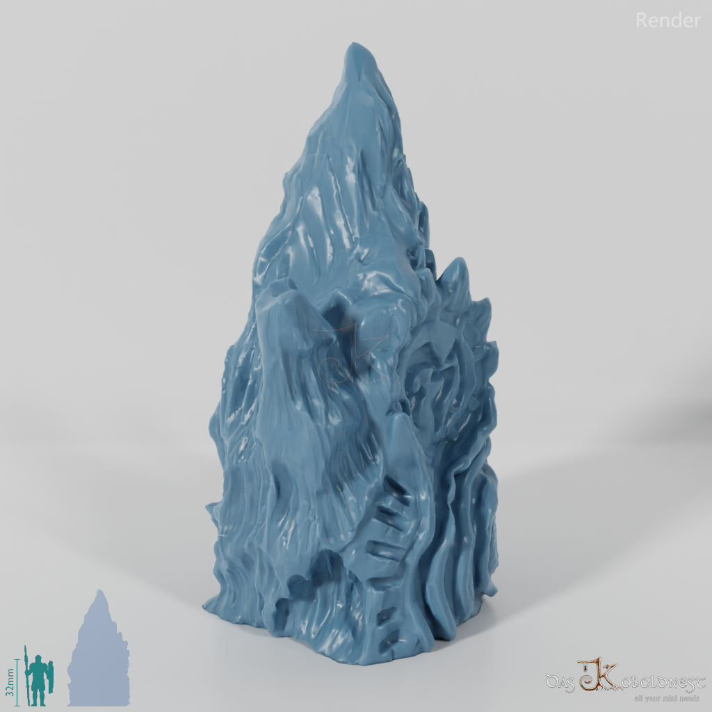 Ornate ice formation