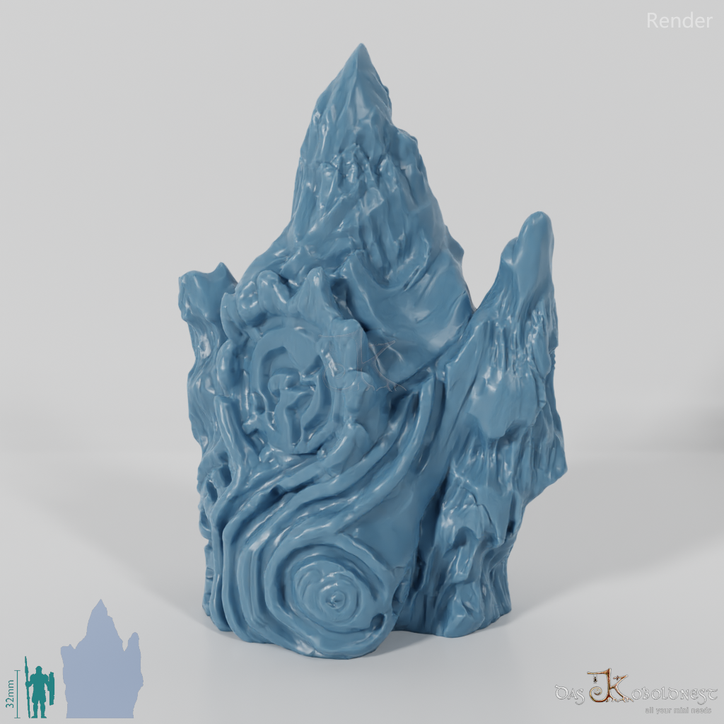 Ornate ice formation