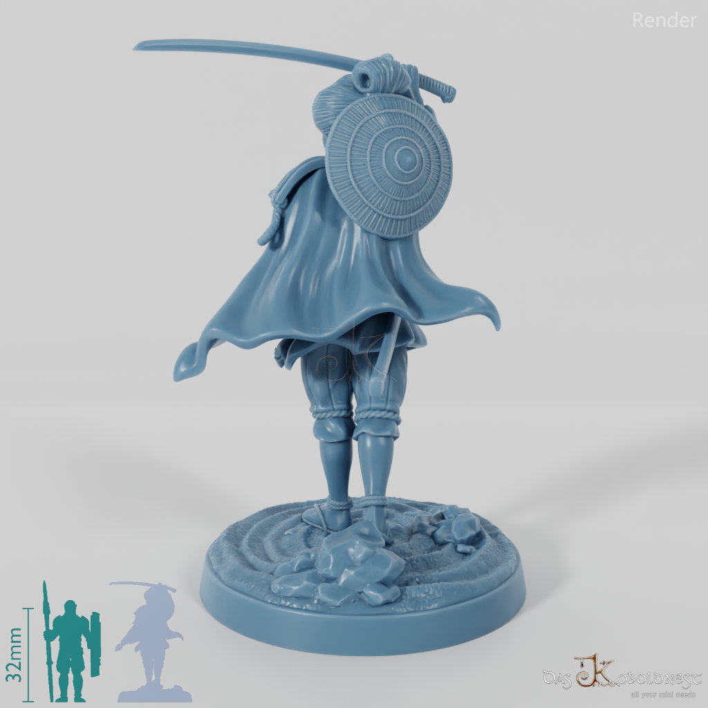 Yamara Okubo, lightly armored ronin