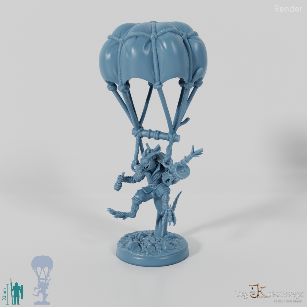 Drachenkobold-Fallschirmjäger mit Gewehr 02