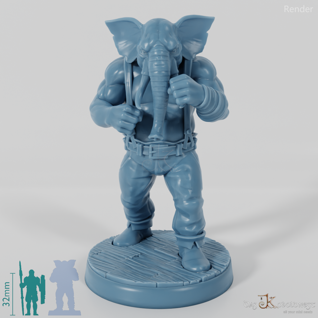 Elephant People Boxer 01
