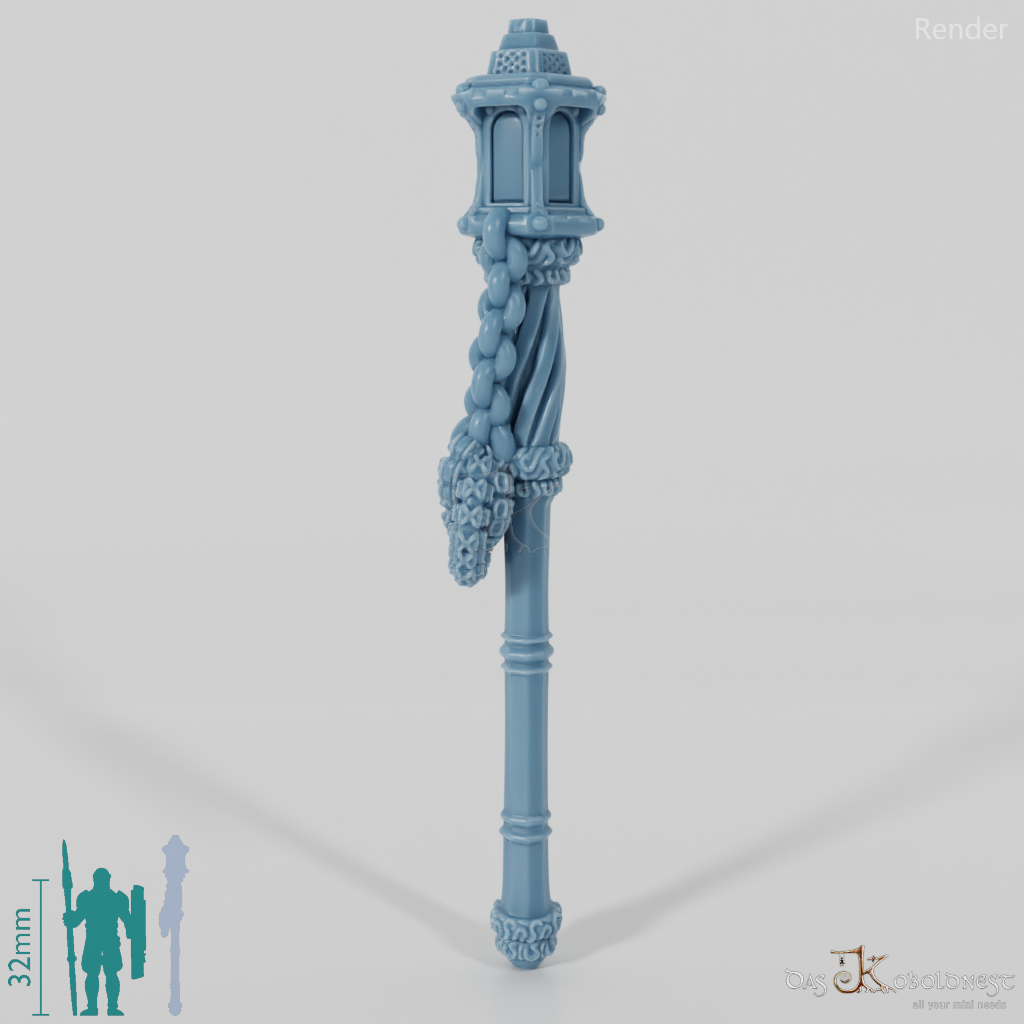 Valiant Battle Mage - Weapon - Staff (without hand)