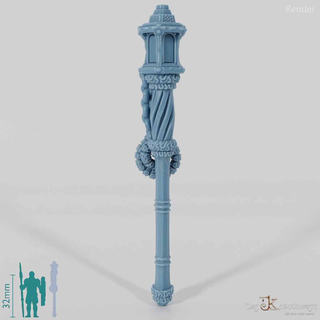 Valiant Battle Mage - Weapon - Staff (without hand)