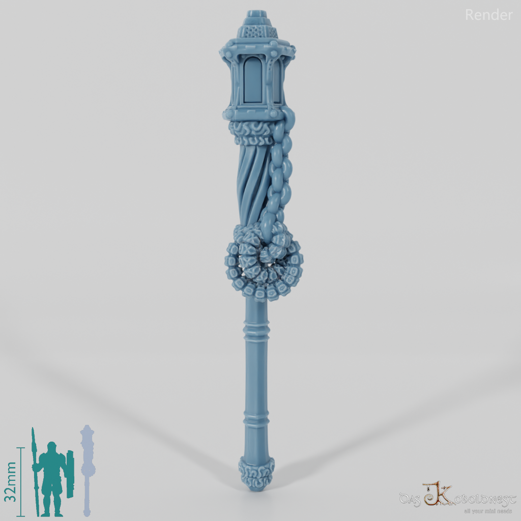 Valiant Battle Mage - Weapon - Staff (without hand)