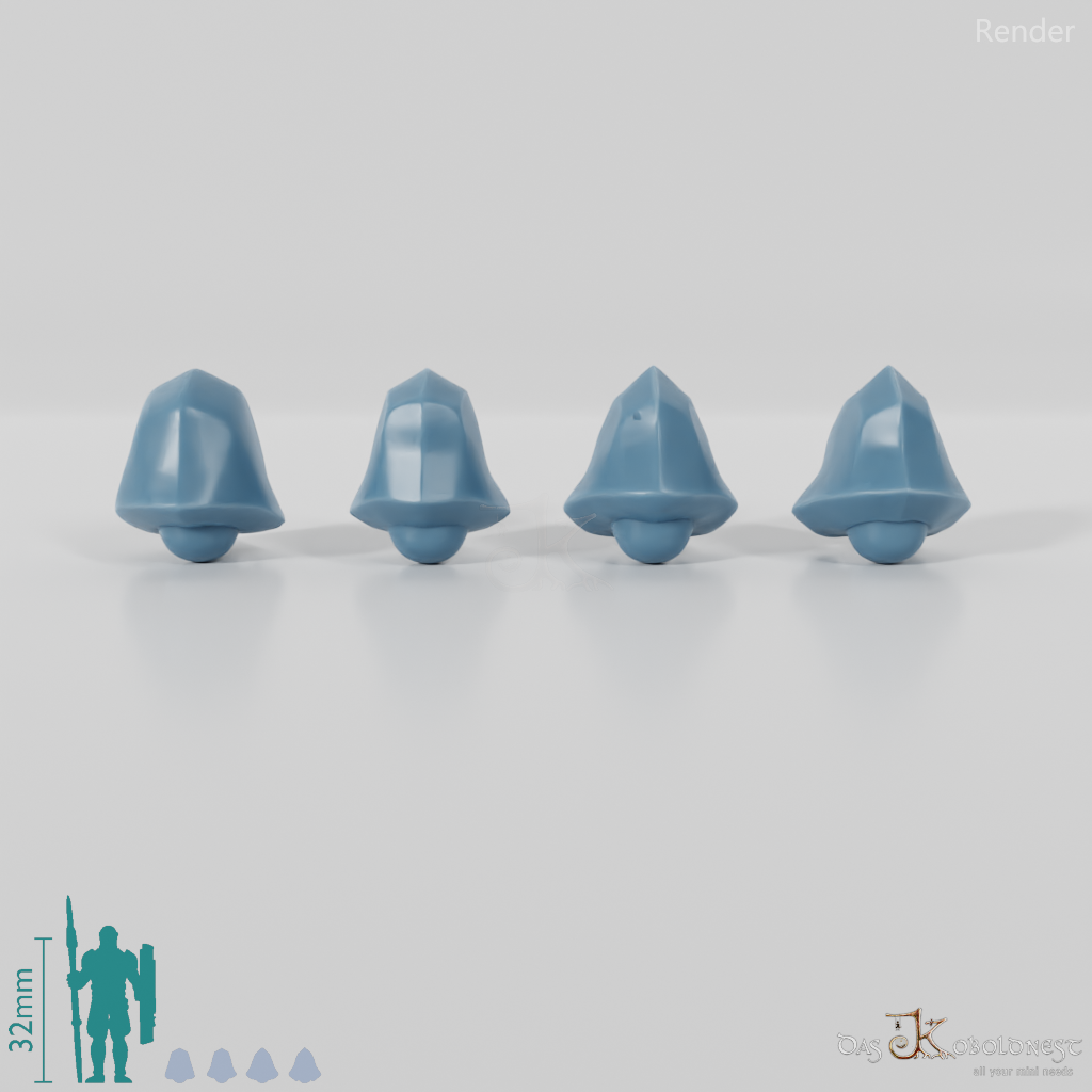 Space Soldiers - Marauder Heads Set 02