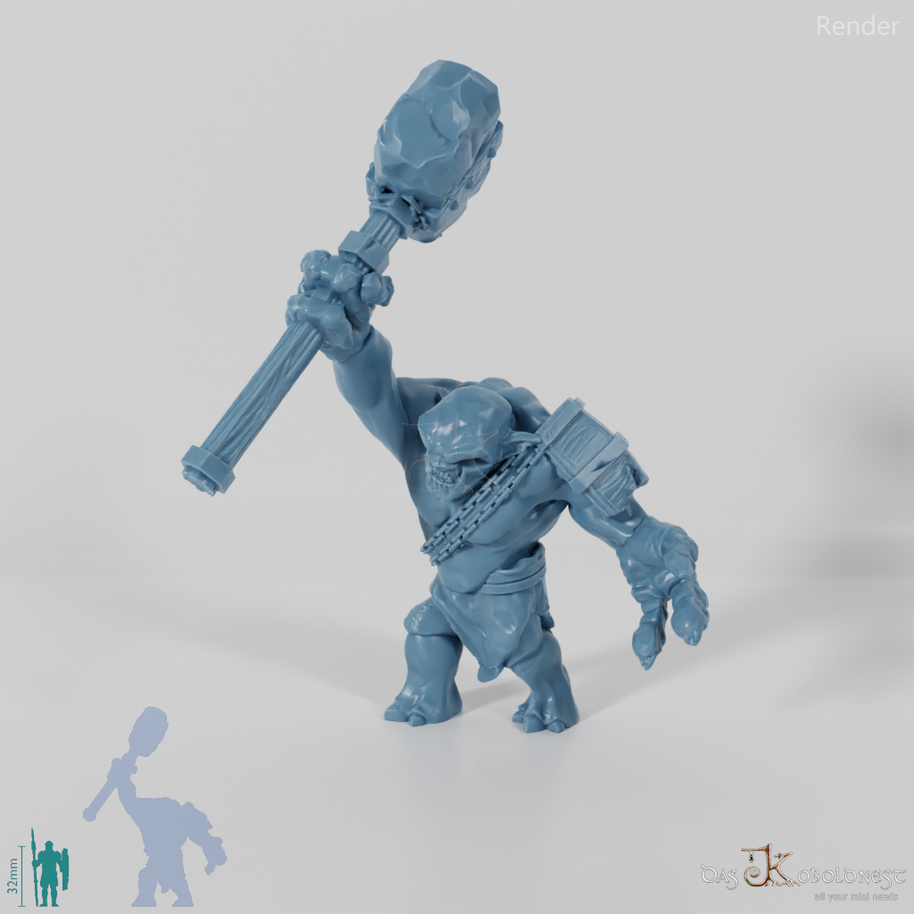 Höhlentroll mit Hammer