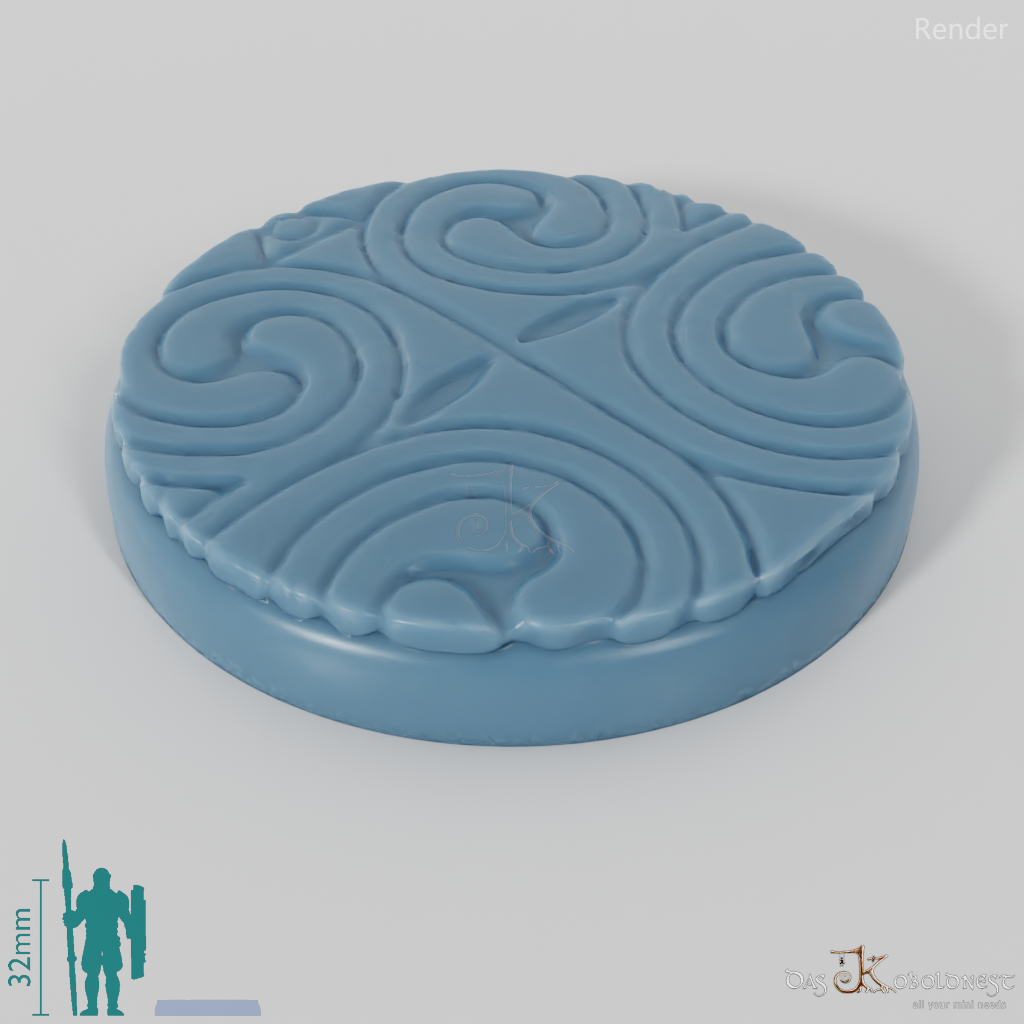 Bases with floor ornaments (round)