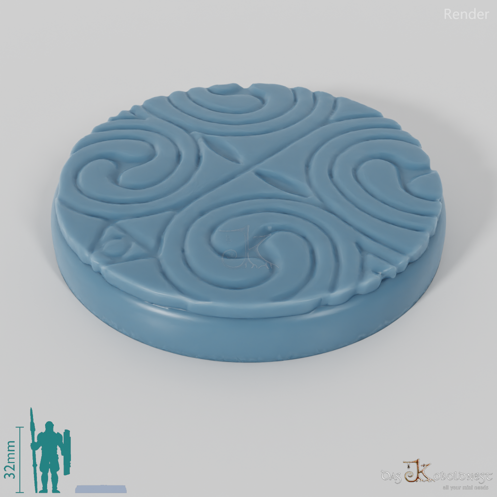 Bases with floor ornaments (round)