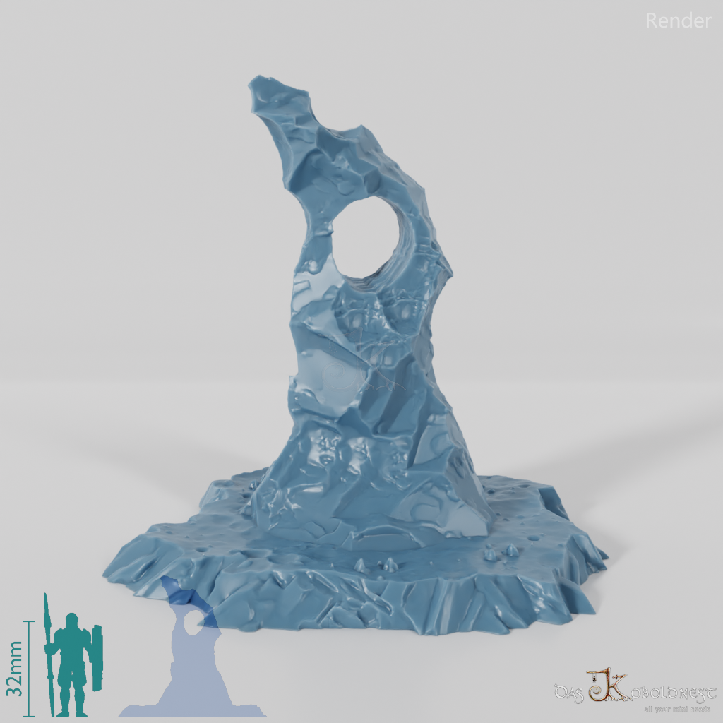 Sharp-edged glacier remains