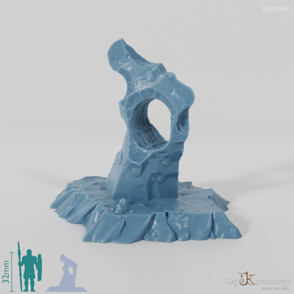 Sharp-edged glacier remains