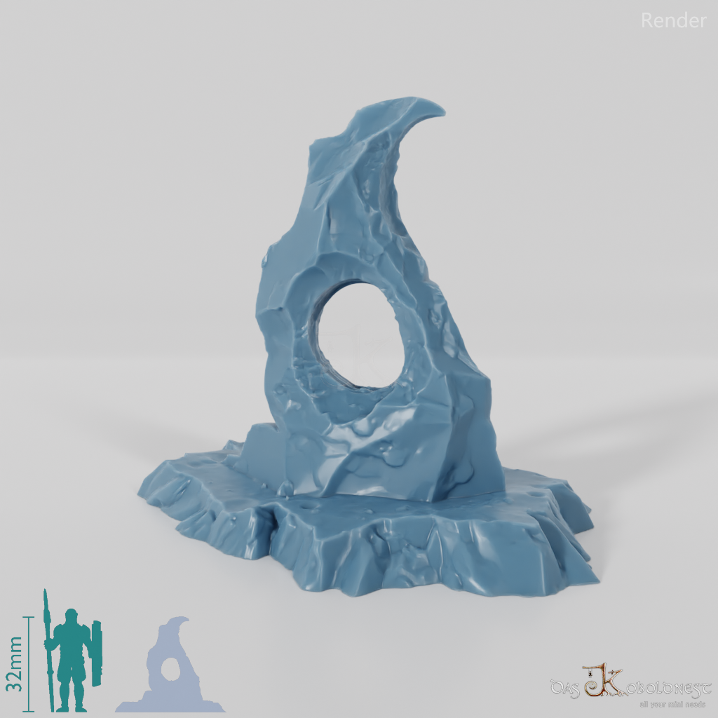 Sharp-edged glacier remains