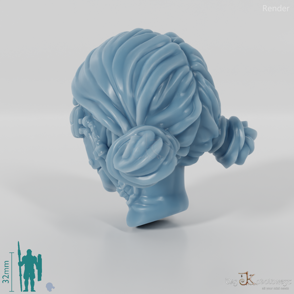 Woman's Head - SciFi Bionic Eye