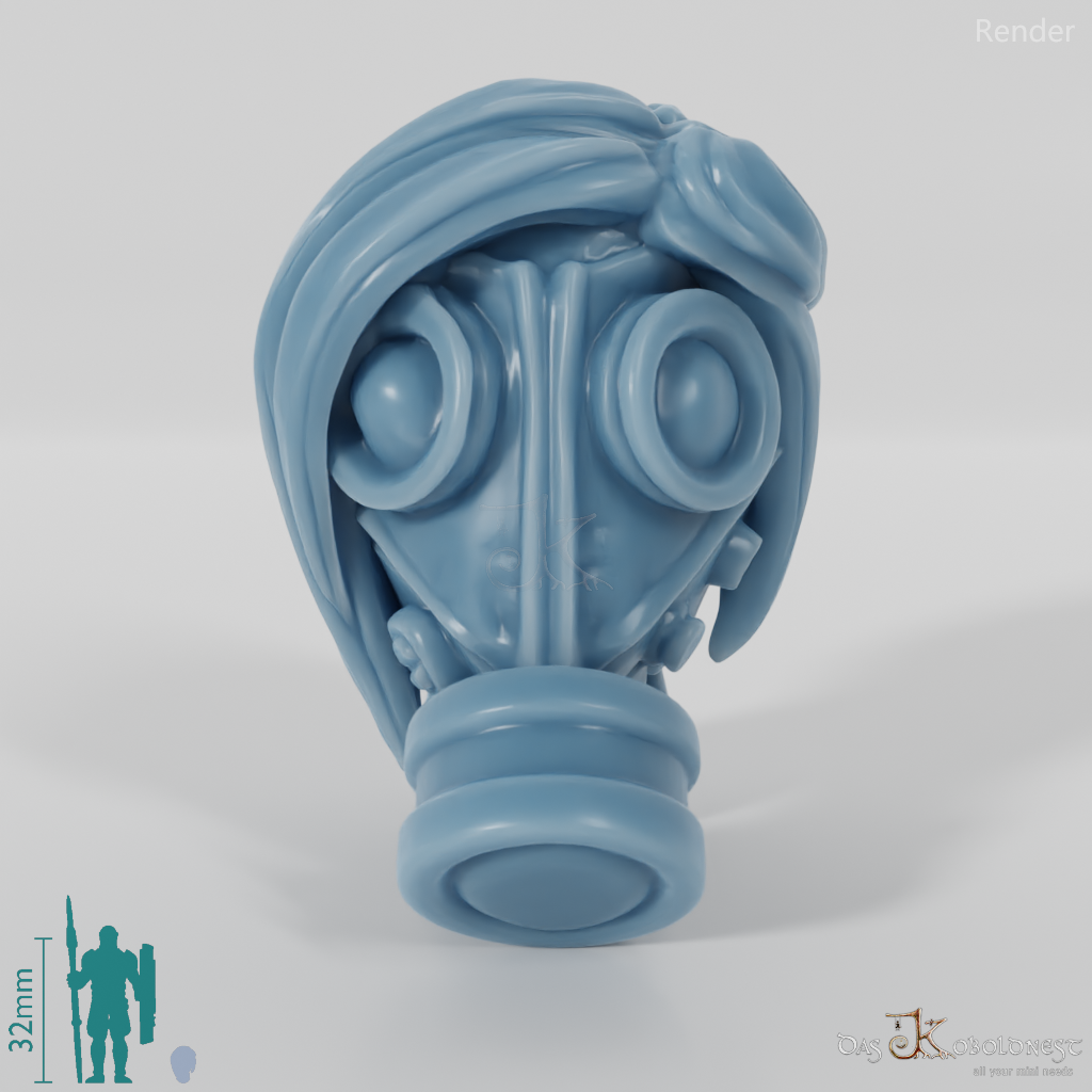 Woman's Head - SciFi Gas Mask 2