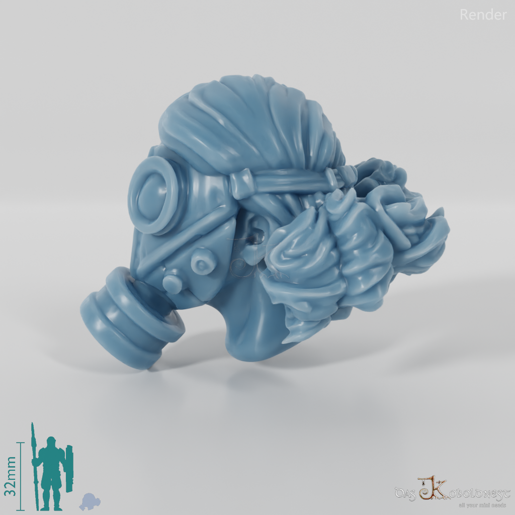 Woman's Head - SciFi Gas Mask 1