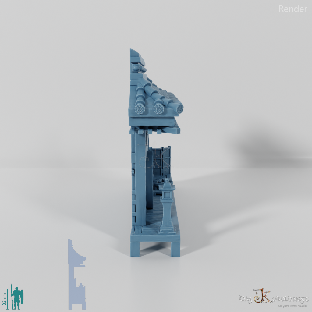 Halblinghöhlenfassade - Samurai Haupteingang