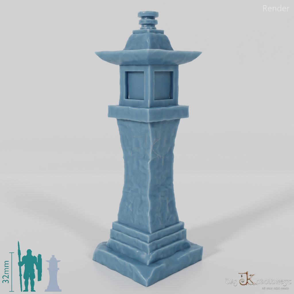 Lantern - Slim stone lantern