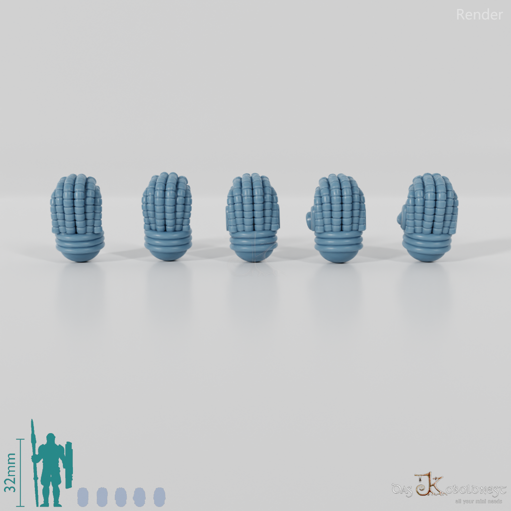 Void Blessed Soldiers - Savage Gladiator Heads Complete Set