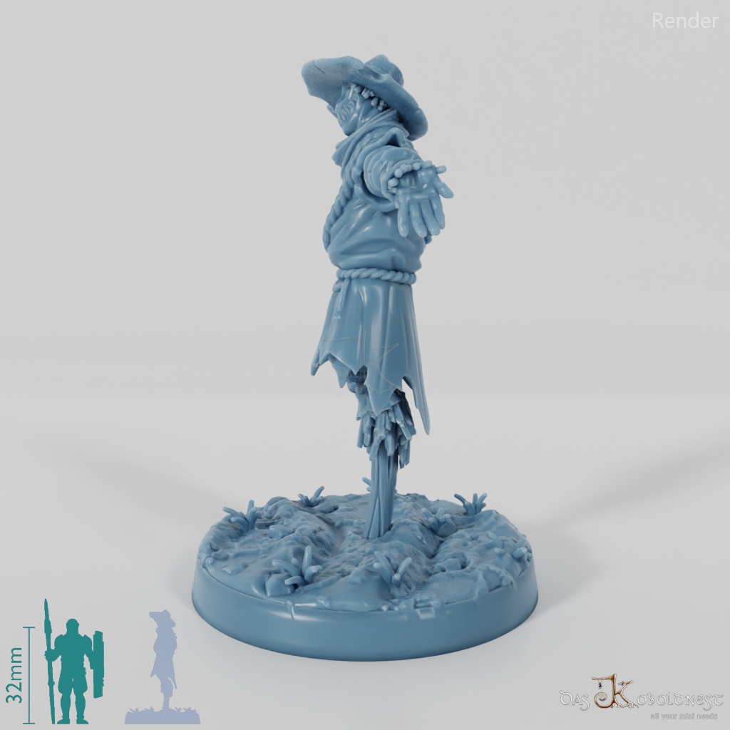 Zerschlissene Vogelscheuche