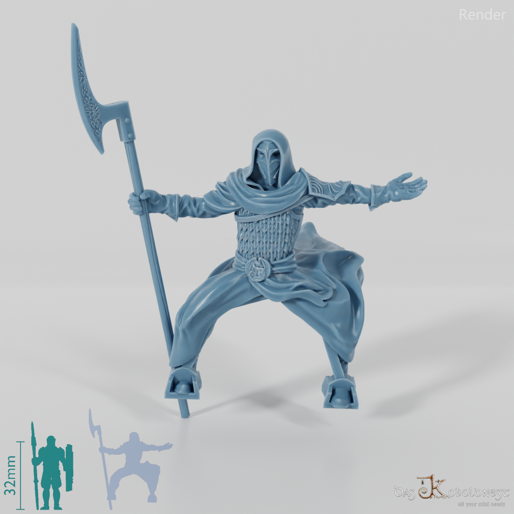 Eastern Men High Priest of the Snake Cult - Riding Pose