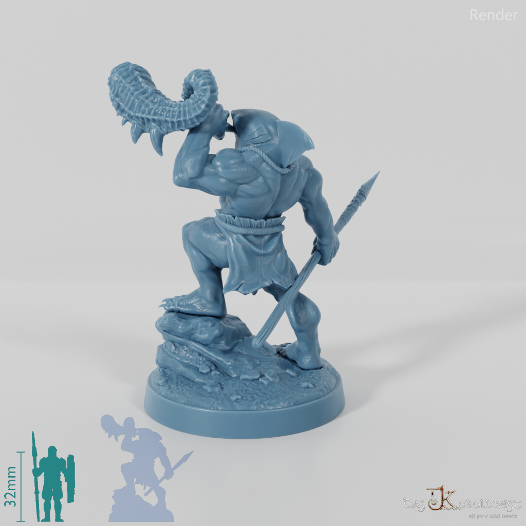 Haivolk-Speerkämpfer - Hornbläser