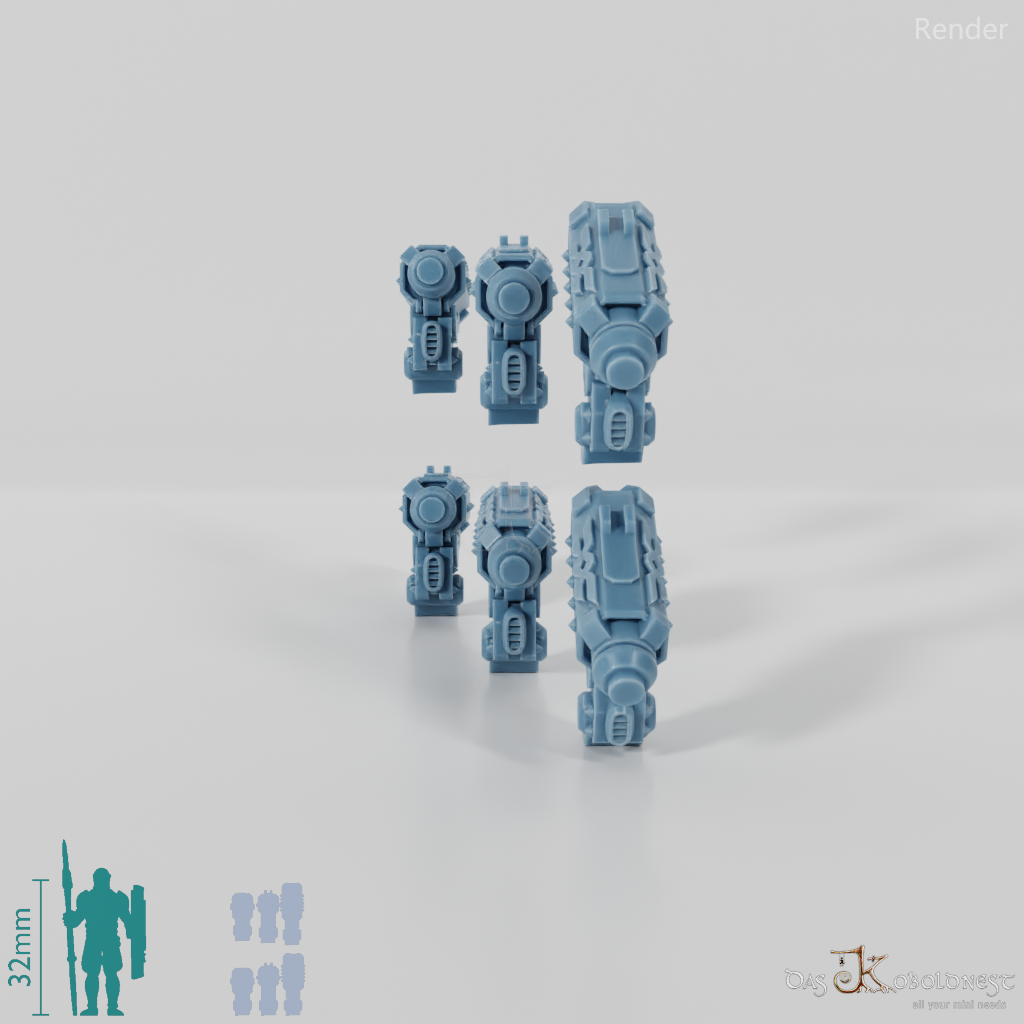 Khazaroth Empire - Iron Mole Upgrade Pack Shoulder Cannons