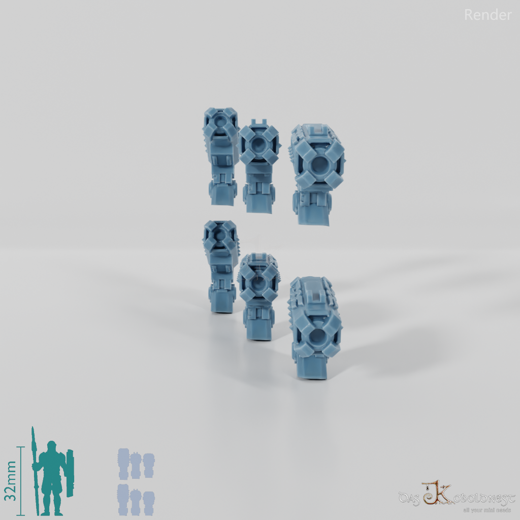 Khazaroth Empire - Iron Mole Upgrade Pack Shoulder Cannons