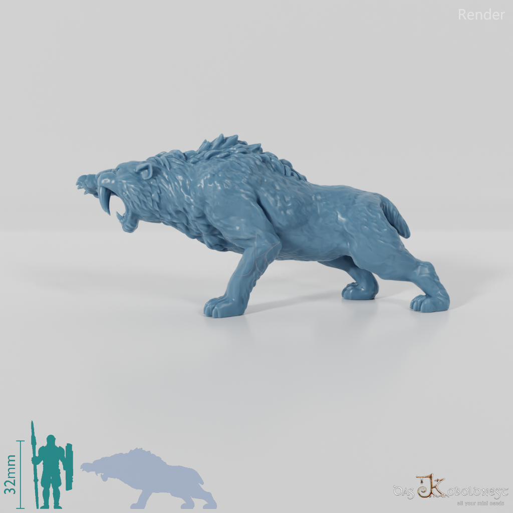 Smilodon 01- StoneAxe Miniatures