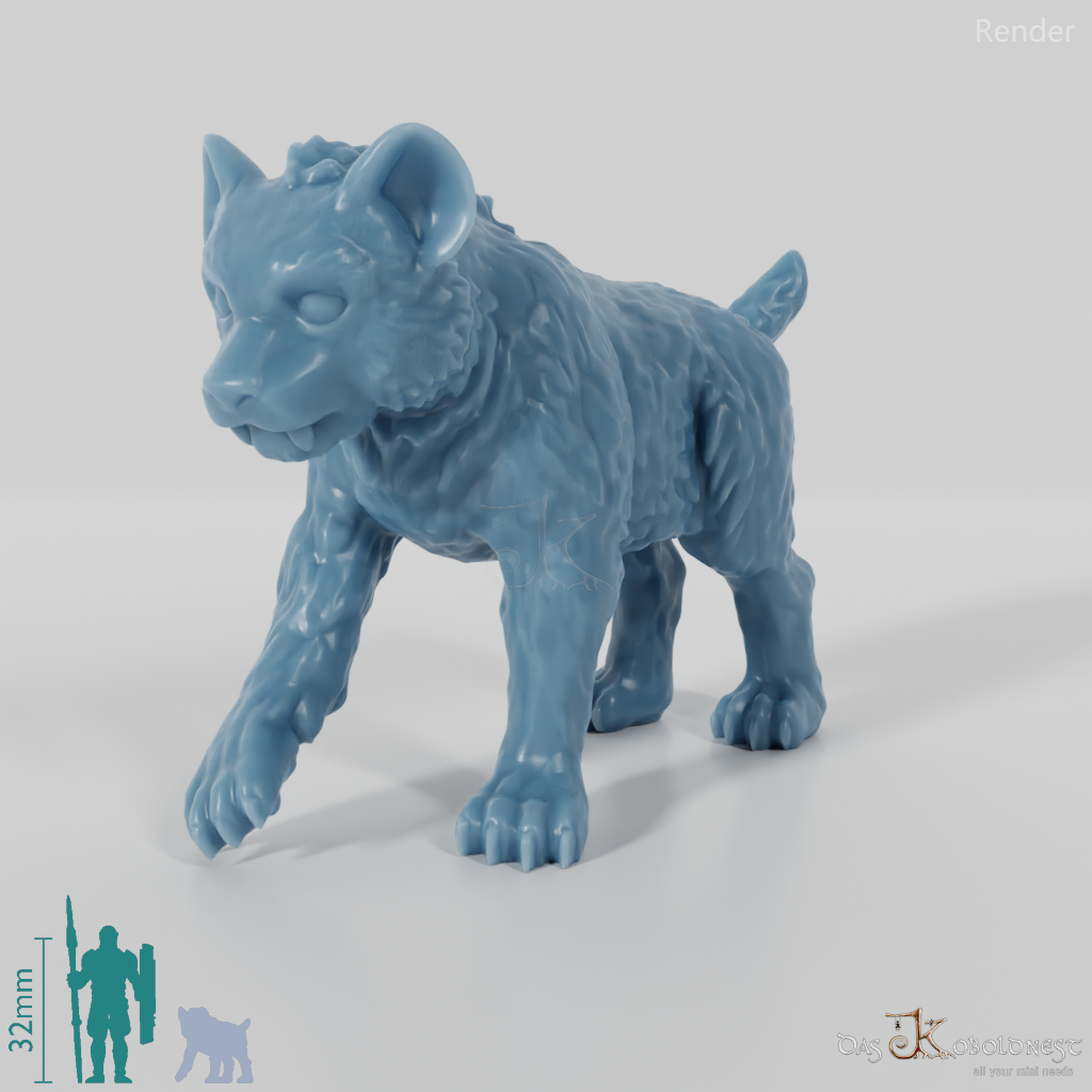 Smilodon 09 (Cub) - StoneAxe Miniatures