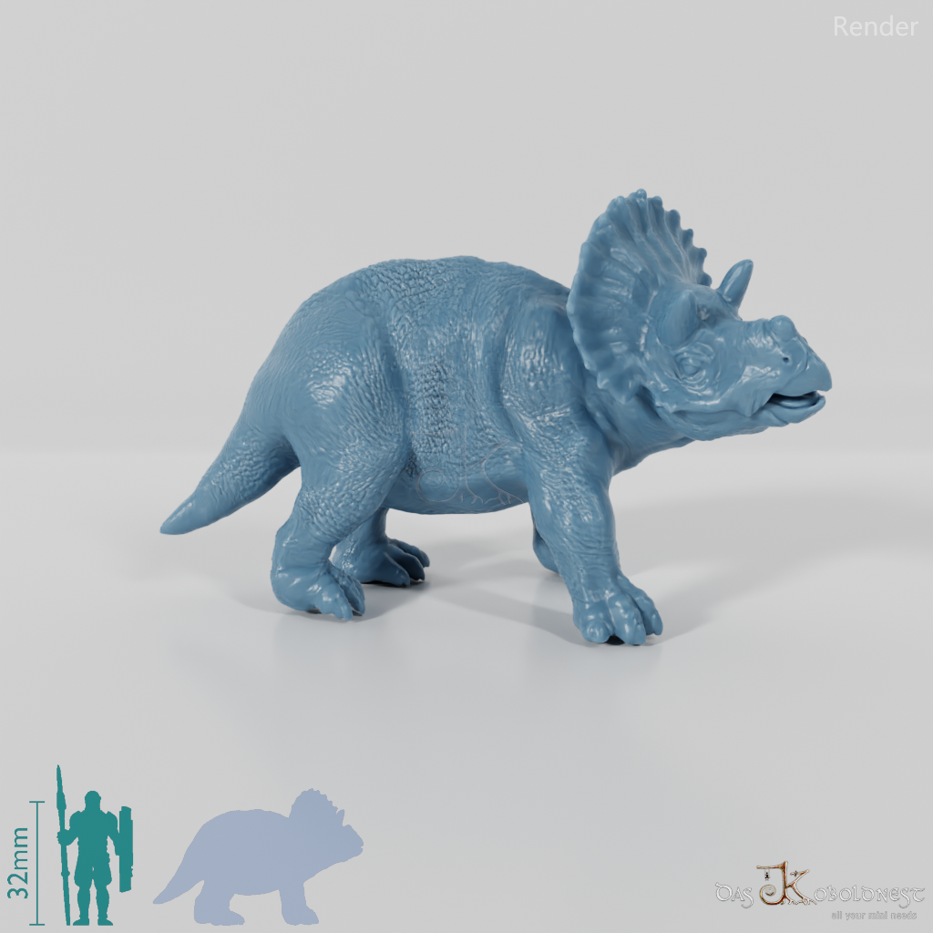 Triceratops horridus 06 (juvenile) - JJP