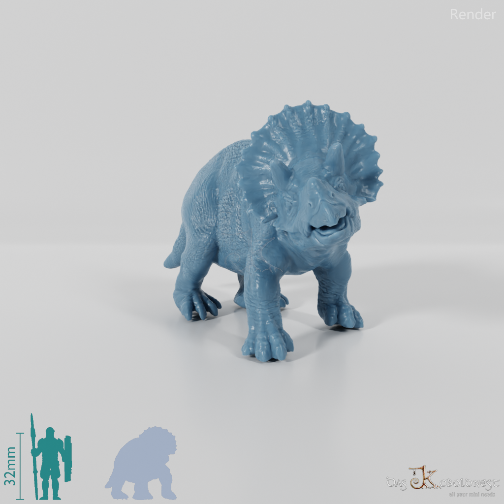 Triceratops horridus 06 (juvenile) - JJP