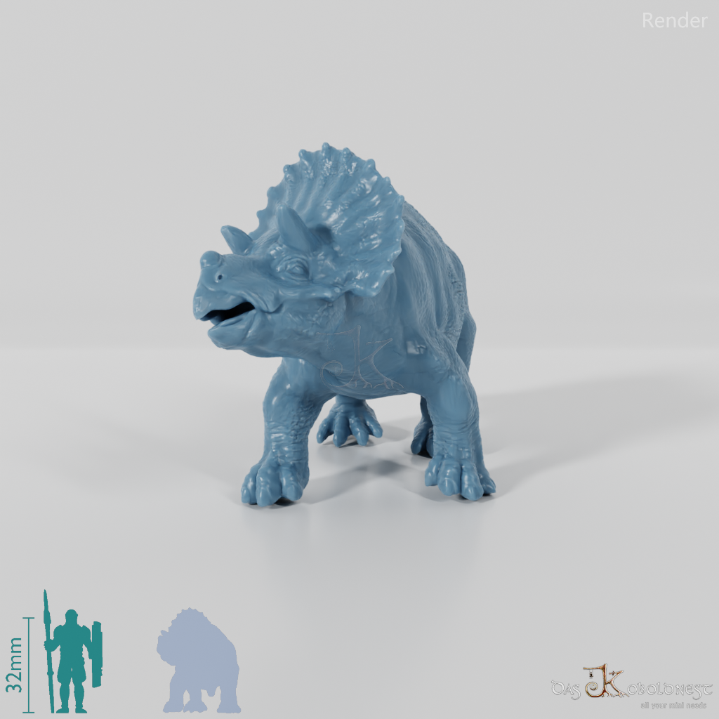 Triceratops horridus 06 (juvenile) - JJP
