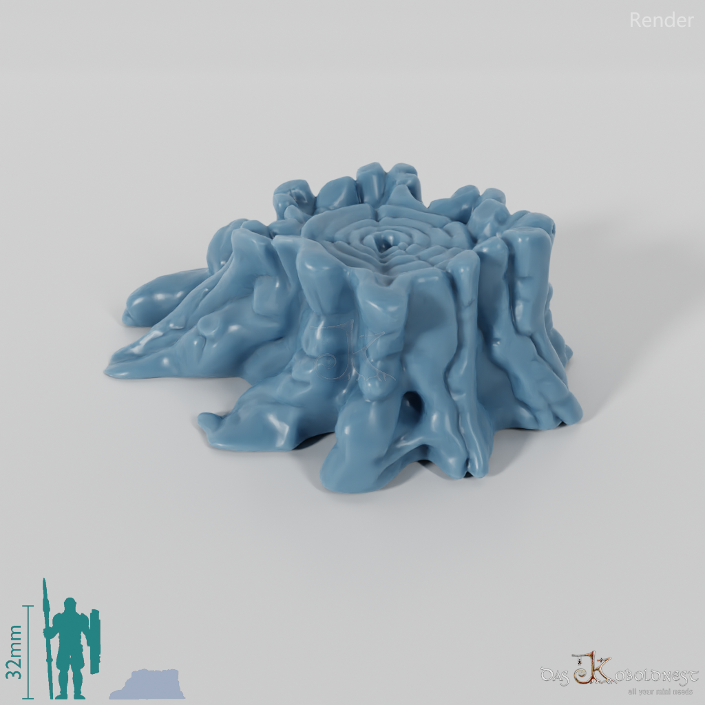Gnarled tree stump