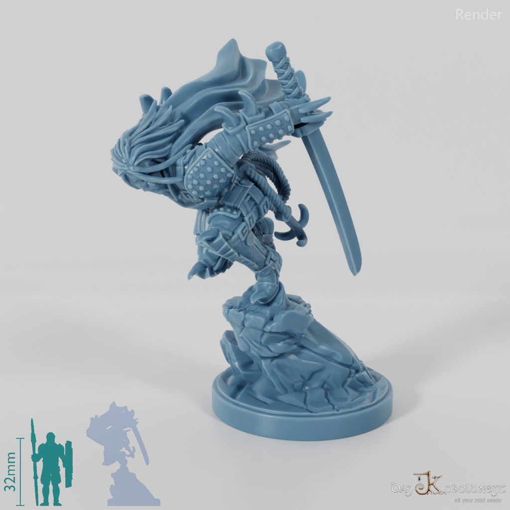 Vlakir, vampire warrior with katana