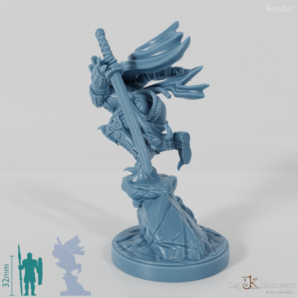 Vlakir, vampire warrior with katana