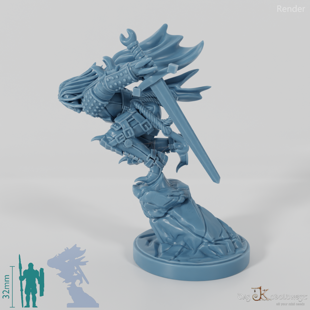 Vlakir, vampire warrior with sword