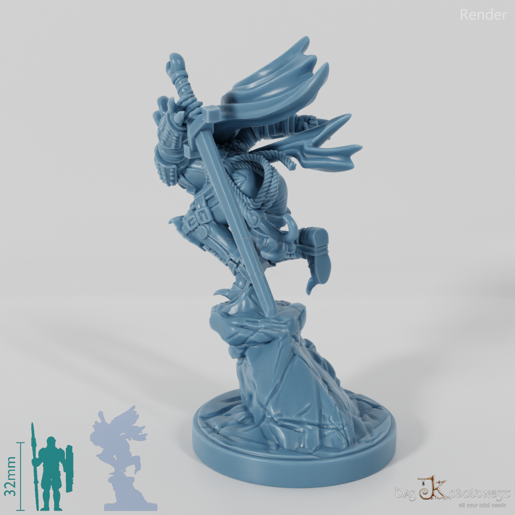 Vlakir, vampire warrior with sword