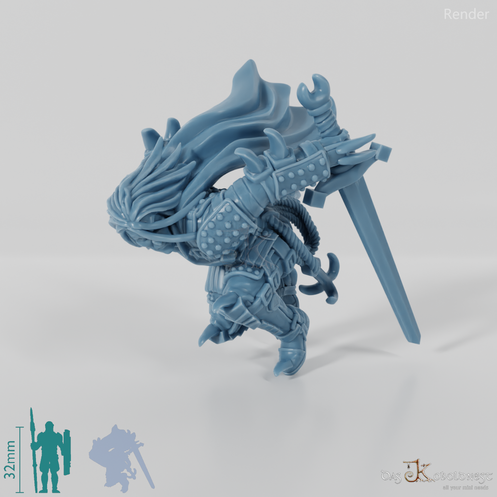 Vlakir, vampire warrior with sword