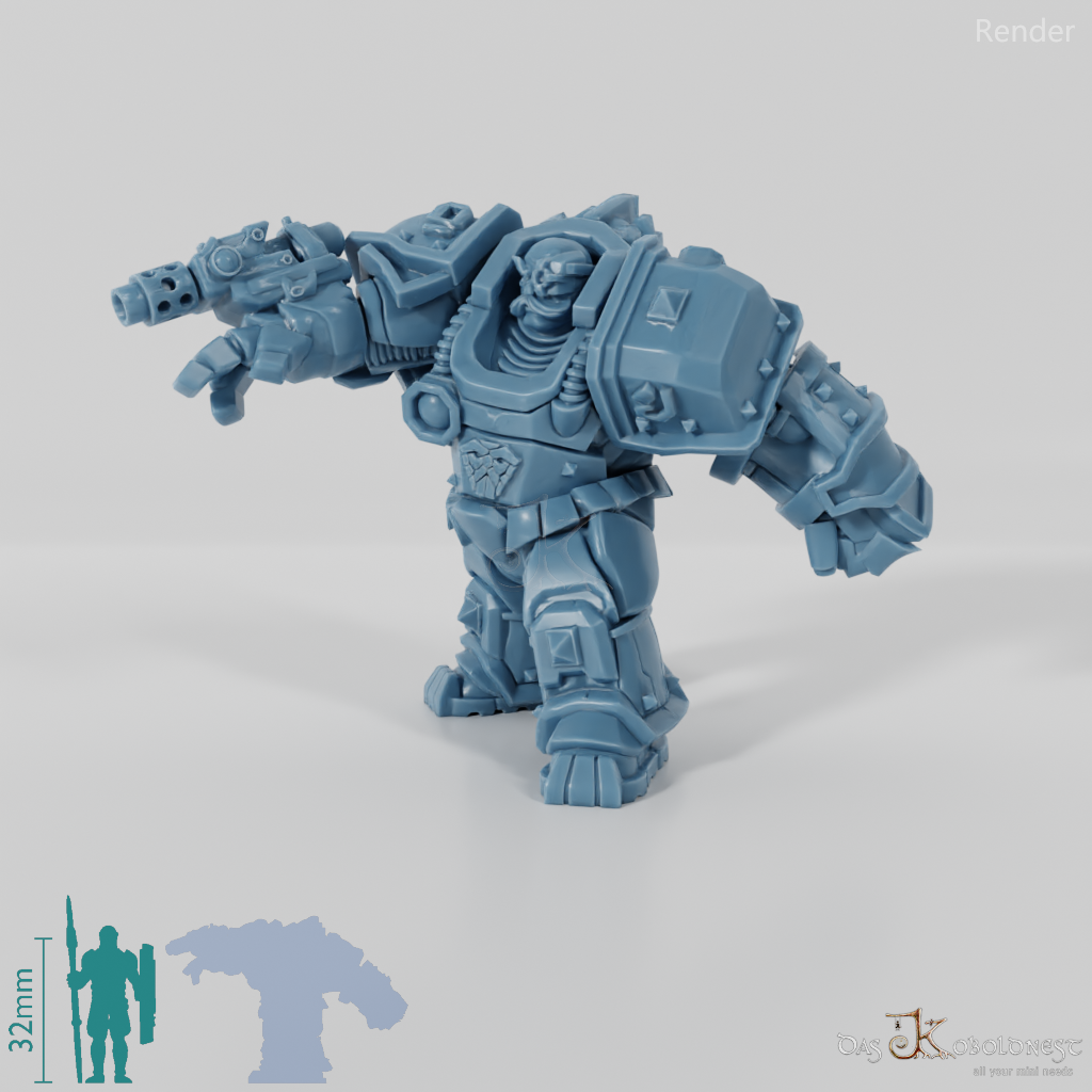 Khazaroth Empire - Iron Mole mit Kampfhandschuh und Pistole 01