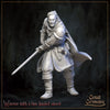 Brave warrior with two-handed sword