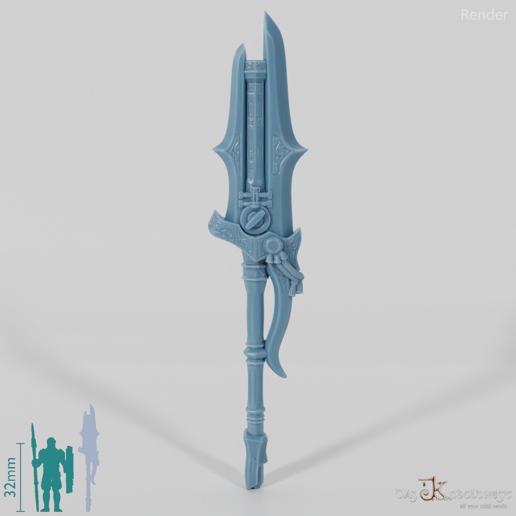Valiant Hero - Weapon - Gunspear (without hand)