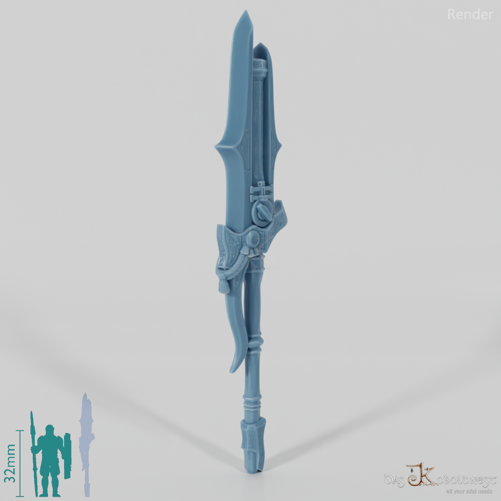Valiant Hero - Weapon - Gunspear (without hand)