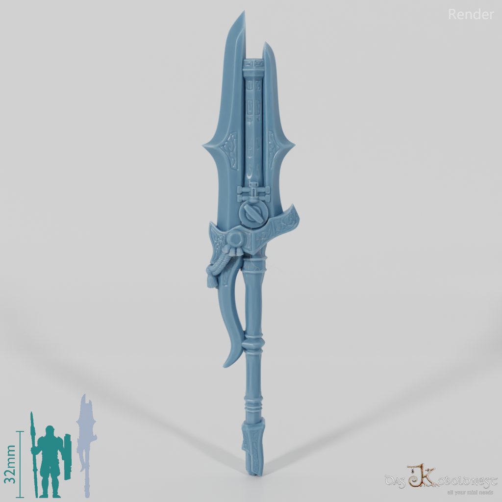 Valiant Hero - Weapon - Gunspear (without hand)