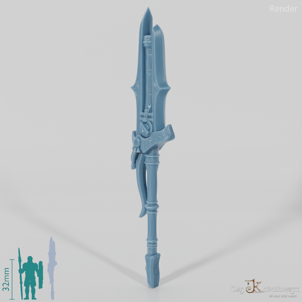 Valiant Hero - Weapon - Gunspear (without hand)