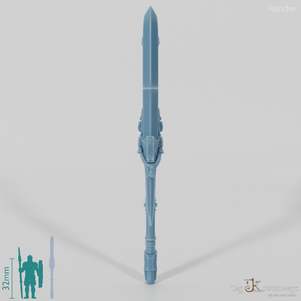 Valiant Hero - Weapon - Gunspear (without hand)