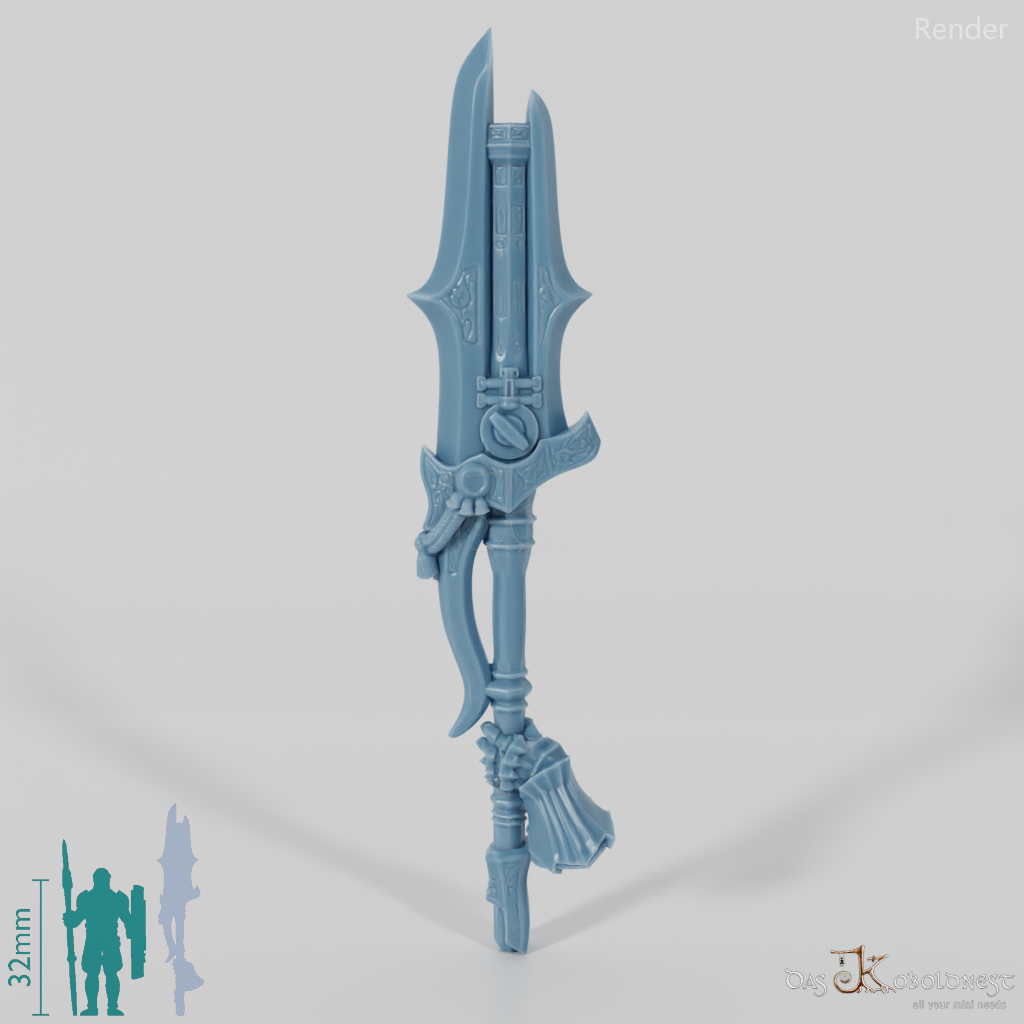 Valiant Hero - Weapon - Gunspear (angled hand 2)