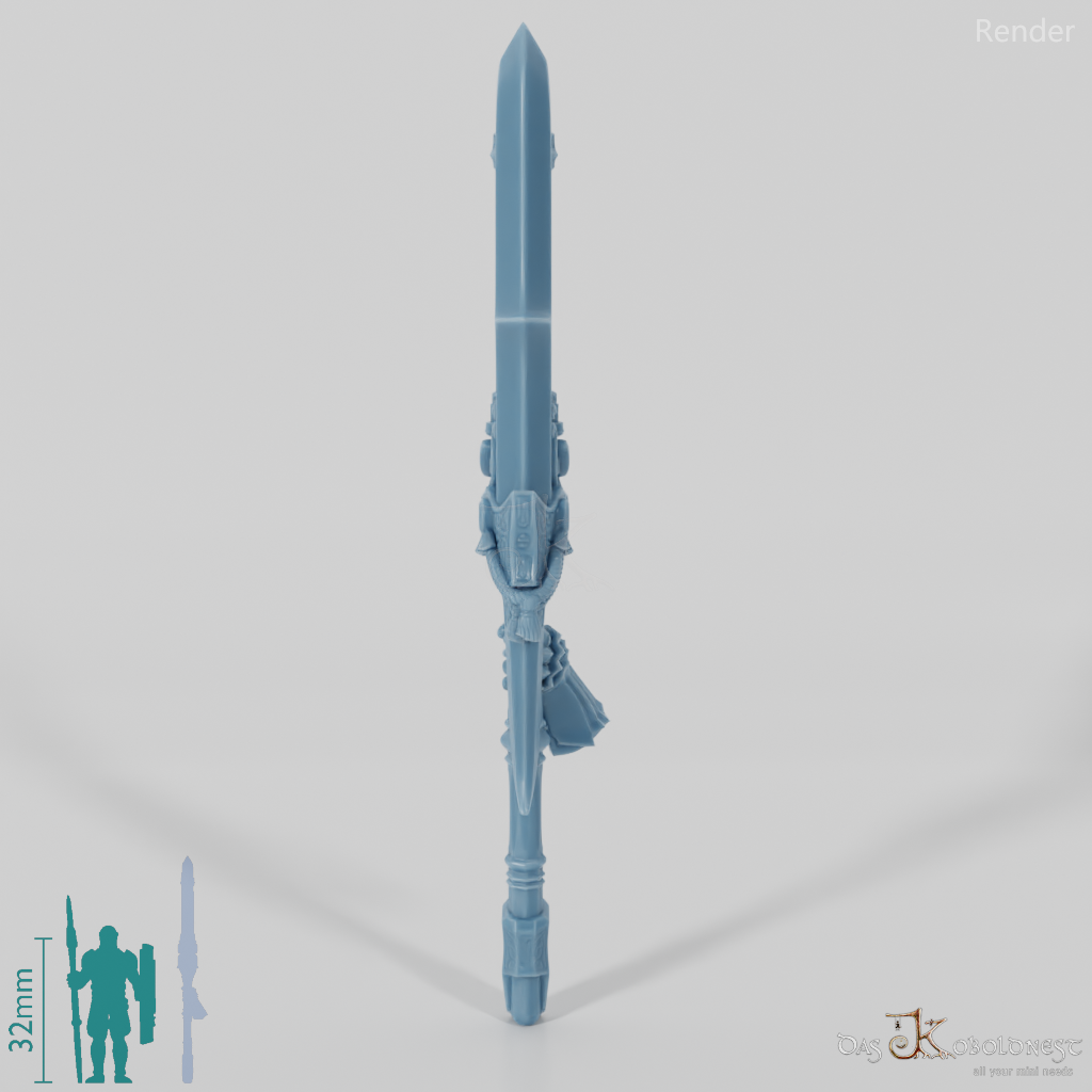 Valiant Hero - Weapon - Gunspear (abgewinkelte Hand)