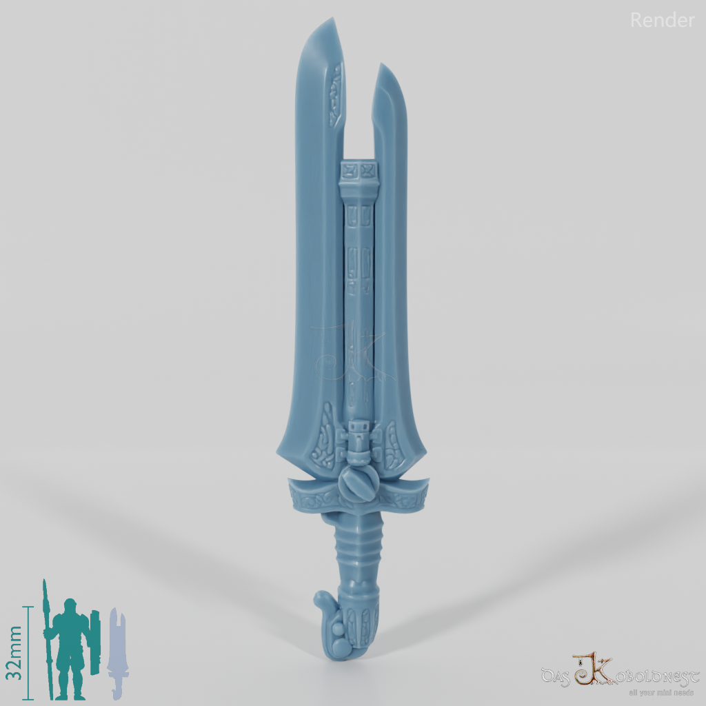 Valiant Hero - Weapon - Gunsword (without hand)